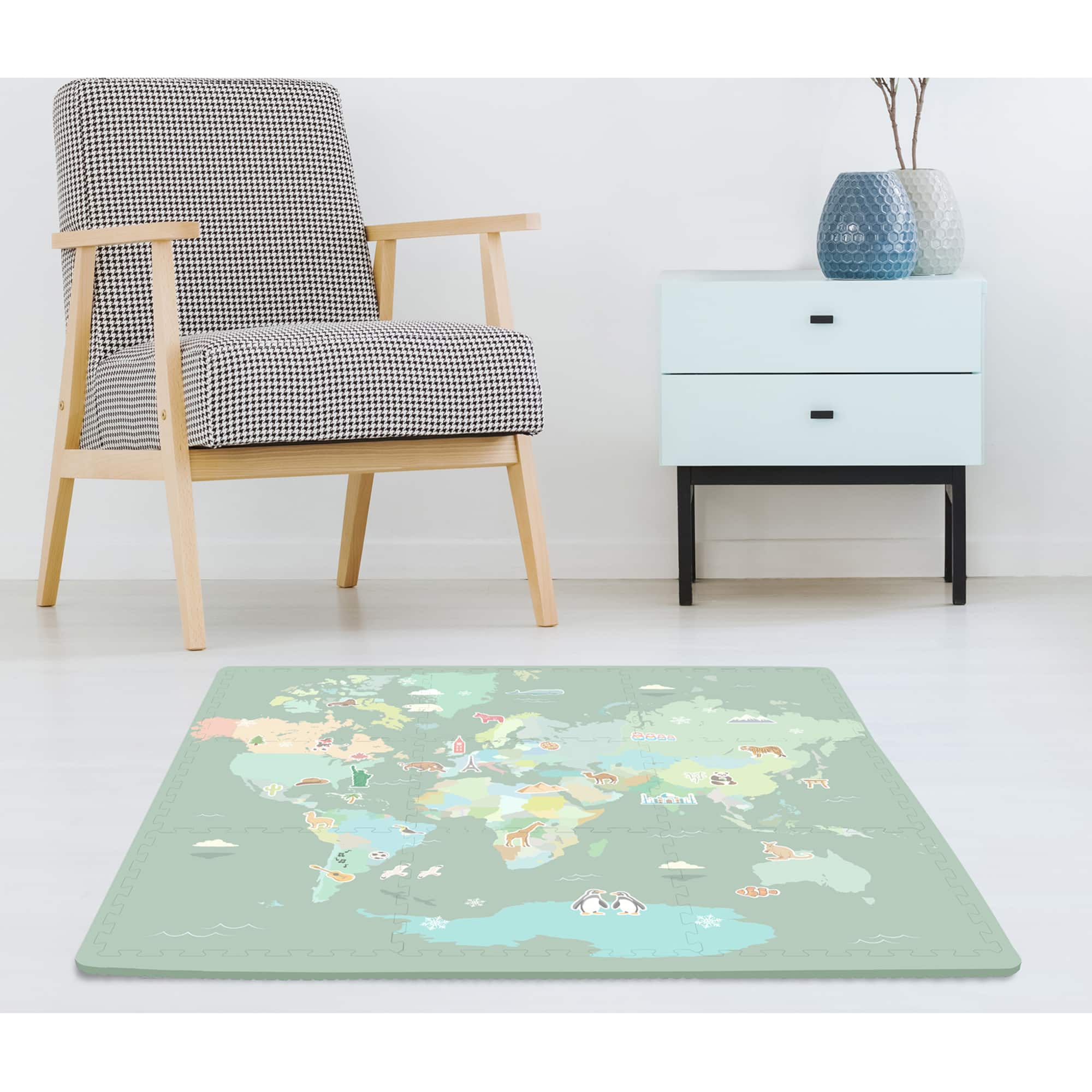 FloorPops Around the World Interlocking Floor Tiles